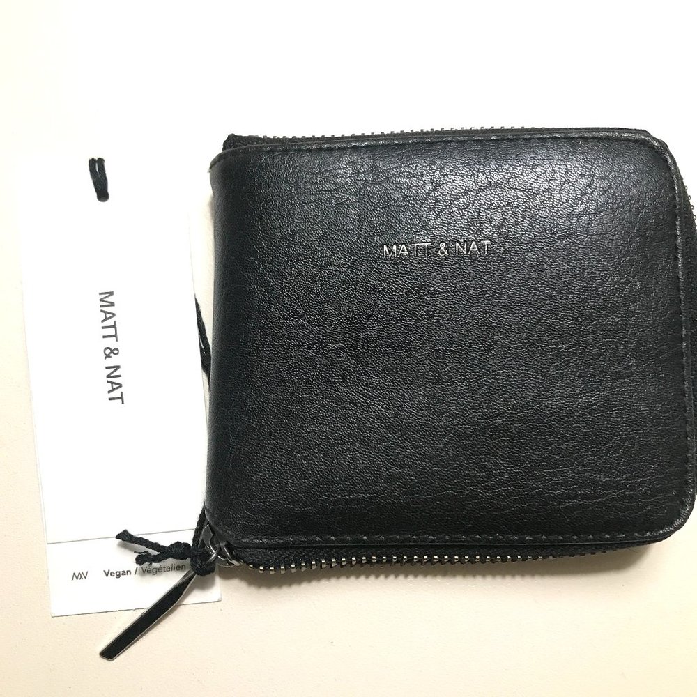 Matt & Nat WATSON Vegan Wallet - Black BNWT